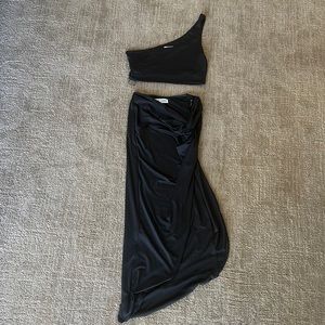 🚫sold🚫 Black skirt and crop set
